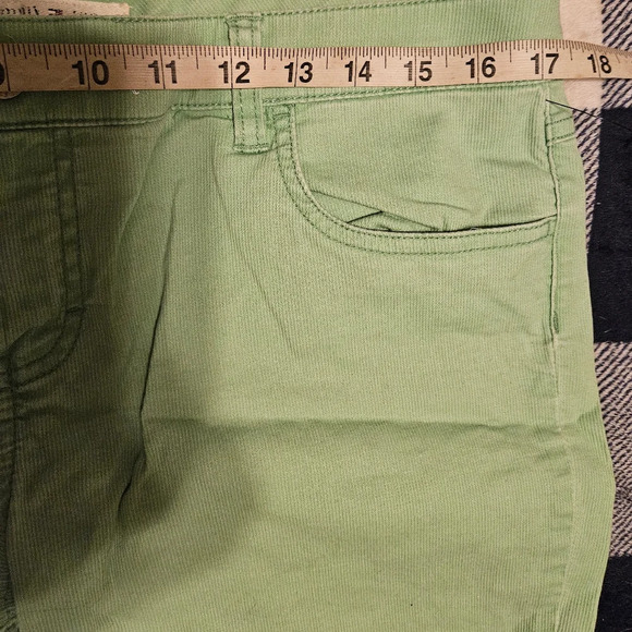 Tommy Jeans Juniors Mint Green Corduroy Capri Jeans Size 13 - Picture 5 of 8